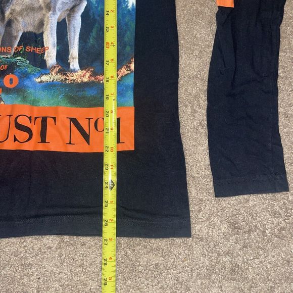 REASON BRAND TRUST NO ONE ALPHA WOLF GRAPHIC LONG SLEEVE T SHIRT SIZE SMALL - Picture 4 of 5